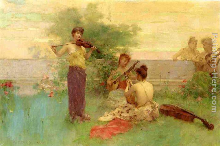 Henry Siddons Mowbray Canvas Paintings